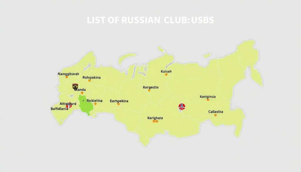 Футбольная карта России: обзор по регионам - иллюстрация