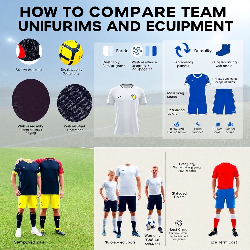 Сравнение форм и экипировки команд: как выбрать оптимальное спортивное снаряжение