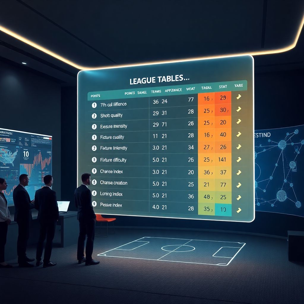 Объективная таблица результатов и актуальное положение команд в турнире